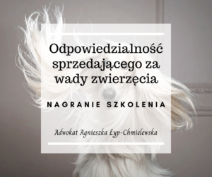 Odpowiedzialność sprzedającego za wady zwierzęcia.